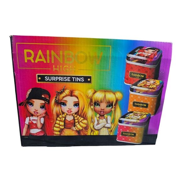 Rainbow High Tins Full Set Of All Six Contains 1 charm, 1 Wristlet, 2 Mag Card - Picture 3 of 8